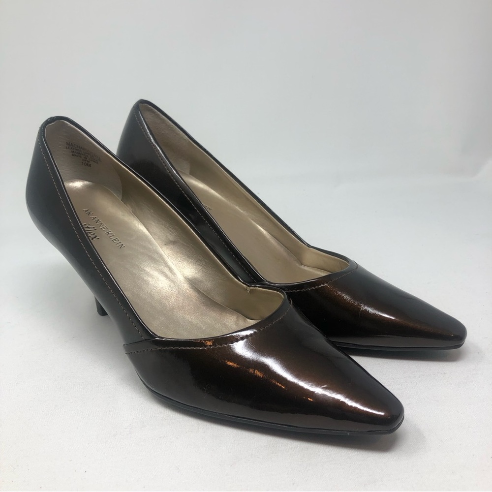 3 for $25 Anne Klein Machariots Classic Patent Leather Heels Sz 10M